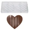 Chocolademal Chocolate World Tablet Hart (2x) 125x110x10mm