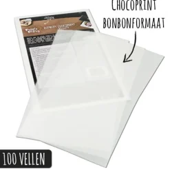 Chocoprint sheets Bonbon-formaat (100 vellen)