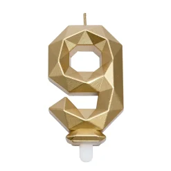 Cijferkaars Geo Goud #9