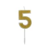 Cijferkaars Goud Glitter #5