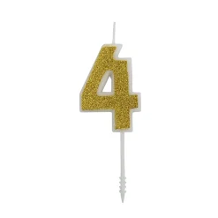 Cijferkaars Goud Glitter #4