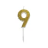 Cijferkaars Goud Glitter #9