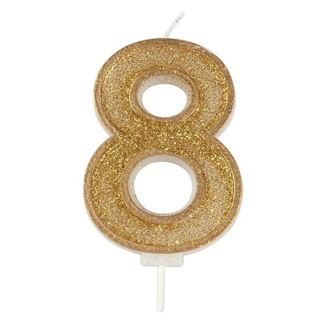 Culpitt Cijferkaars #8 Goud met Glitter