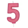 Culpitt Cijferkaars #5 Roze met Glitter