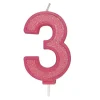 Culpitt Cijferkaars #3 Roze met Glitter