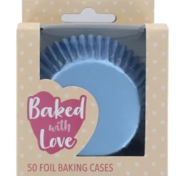 Culpitt Cupcake Vormpjes Folie IJsblauw 50mm 50st.