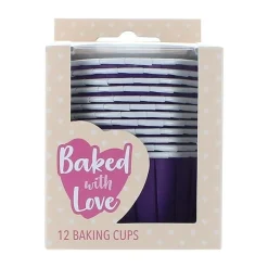 Culpitt Cupcake Vormpjes Paars 50mm 12st.