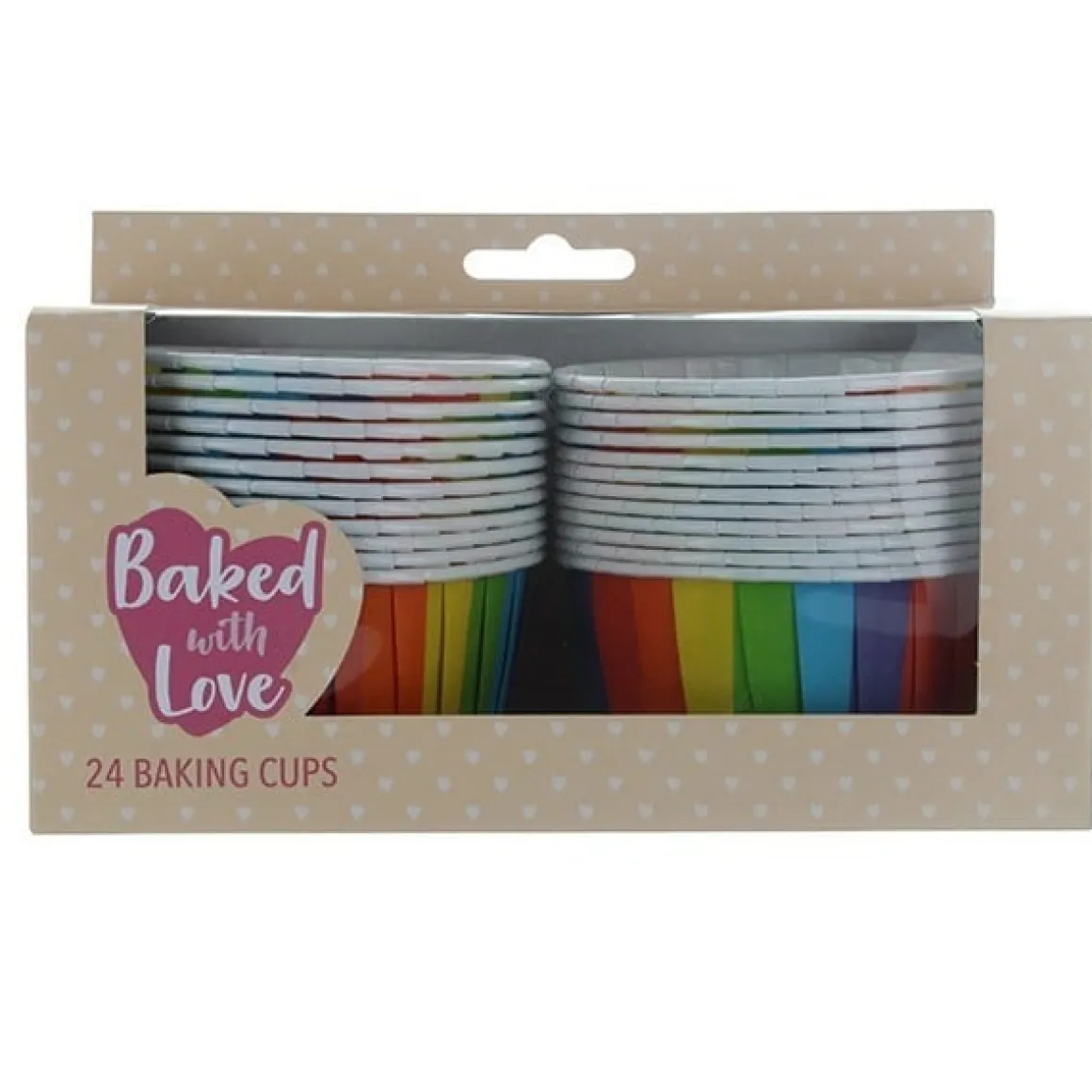 Culpitt Cupcake Vormpjes Regenboog 60mm 24st.