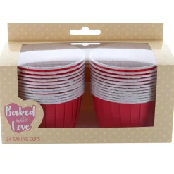 Culpitt Cupcake Vormpjes Rood 60mm 24st.