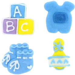 Culpitt Suikerdecoratie ABC Baby Blauw 12st.