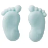 Culpitt Suikerdecoratie Babyvoetjes blauw 100st.