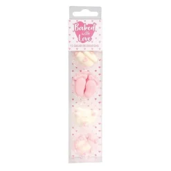 Culpitt Suikerdecoratie Baby Roze 25mm 13st.
