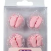 Culpitt Suikerdecoratie Baby Voetjes Roze 12 paar