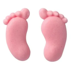 Culpitt Suikerdecoratie Babyvoetjes roze 100st.