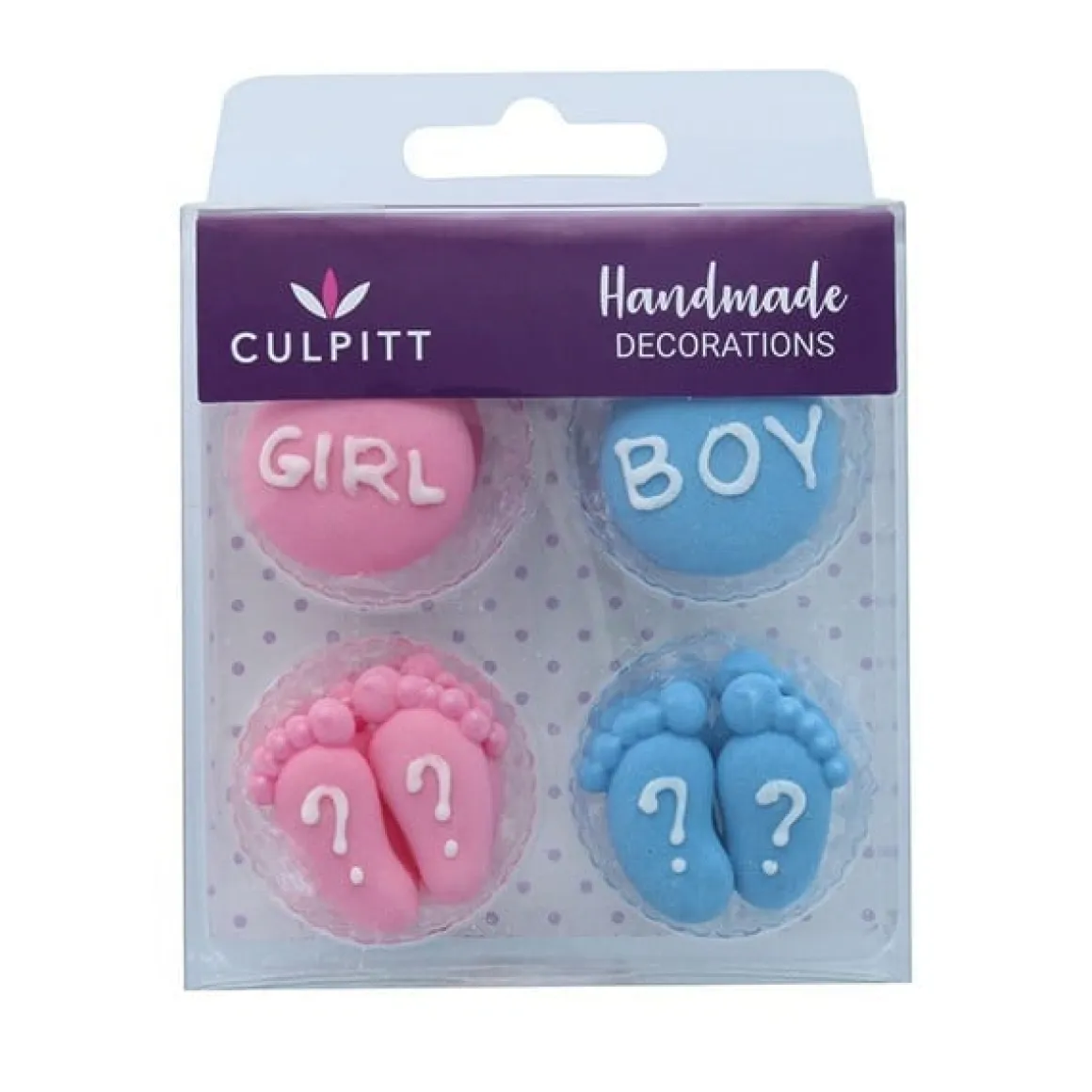 Culpitt Suikerdecoratie Boy Or Girl 25mm 12st.