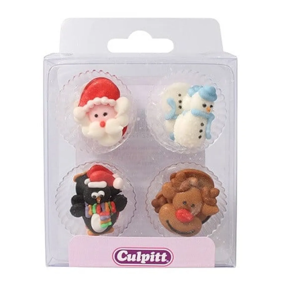 Culpitt Suikerdecoratie Kerstfiguren 12st.