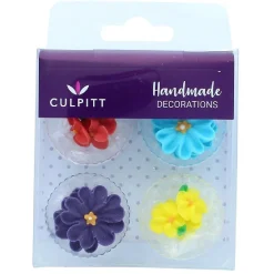 Culpitt Suikerdecoratie Madeliefjes Assortiment Gekleurd 14s