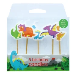 Culpitt Taartkaarsjes Dino 5st.