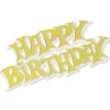 Culpitt Taarttopper Happy Birthday Goud 7,5cm 50st.