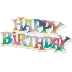 Culpitt Taarttopper Happy Birthday Multi 7,5cm 50st.**