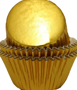 Cupcake Vormpjes Goud metallic 50mm. 50st.