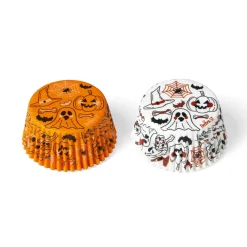 Cupcake Vormpjes Halloween Pompoen & Geest Ø50x32(h) mm 36st