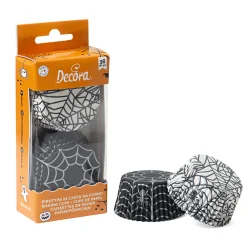 Cupcake Vormpjes Halloween Spinnenweb Ø50x32(h) cm 36 stuks