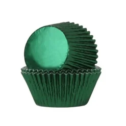 Cupcake Vormpjes HoM Folie Groen 51x38mm. 24st.
