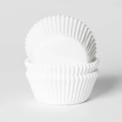 Cupcake Vormpjes HoM Klein Wit 40x25mm. 50st.