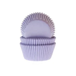 Cupcake Vormpjes HoM Lila 50x33mm. 50st.