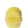 Cupcake Vormpjes HoM MINI Geel 35x23mm. 60st.