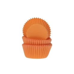 Cupcake Vormpjes HoM MINI Oranje 35x23mm. 60st.