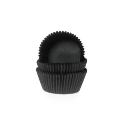 Cupcake Vormpjes HoM MINI Zwart 35x23mm. 60st.