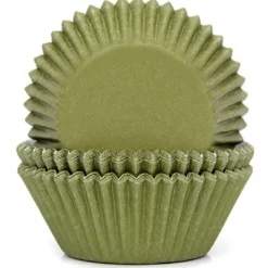 Cupcake Vormpjes HoM Mosgroen 50x33mm. 50st.