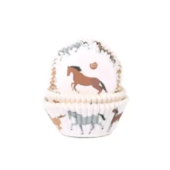 Cupcake Vormpjes HoM Paarden 50x33mm. 50st.
