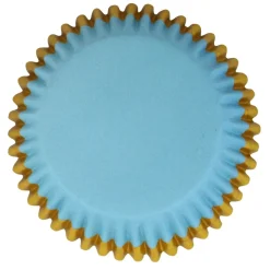 Cupcake Vormpjes PME Blauw met Gouden Rand 30 stuks
