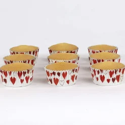 Cupcake Vormpjes PME Hartjes 30 stuks
