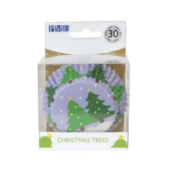 Cupcake Vormpjes PME Kerstbomen 30 stuks