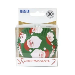 Cupcake Vormpjes PME Kerstman 30 stuks