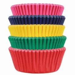 Cupcake Vormpjes PME MINI Kleuren carnival 100 stuks