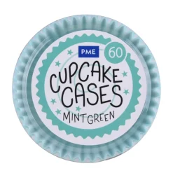 Cupcake Vormpjes PME Mint Groen 60 stuks