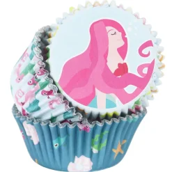 Cupcake Vormpjes PME Zeemeermin 60 stuks