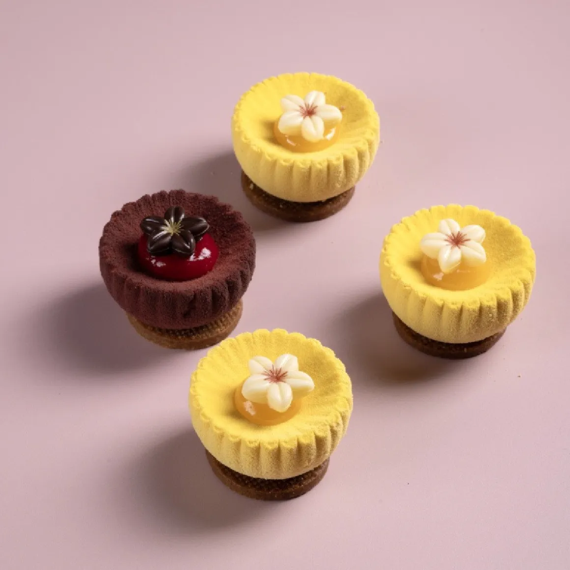 Dobla Chocoladedecoratie Bloem Wit (80 stuks)