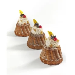 Dobla Chocoladedecoratie Gebogen Blad Geel (144 stuks)