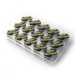 Dobla Chocoladedecoratie Happy Birthday (150 stuks)