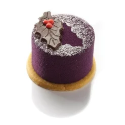 Dobla Chocoladedecoratie Hulstblad Puur met Bes (182 stuks)