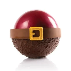 Dobla Chocoladedecoratie Kerstman Riem/Gesp Brons (132 st)