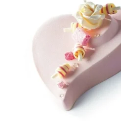 Dobla Chocoladedecoratie Rozen Wit/Lila (180 stuks)