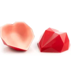 Dobla Chocoladedecoratie Rood Hart Groot (36 stuks)**