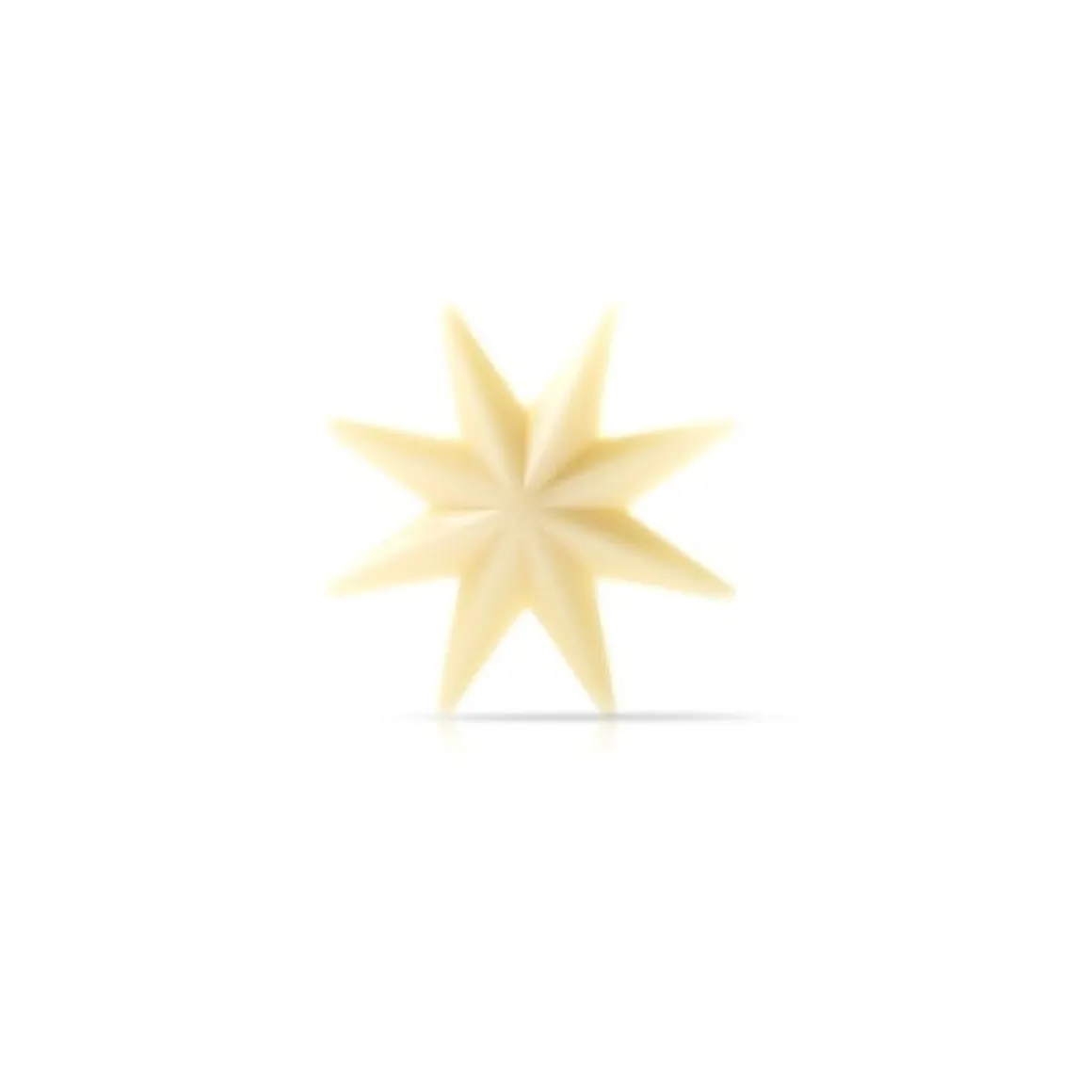 Dobla Chocoladedecoratie Witte Ster 3D (36 stuks)